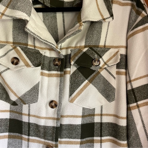 Plaid Flannel Shacket - Picture 3 of 6